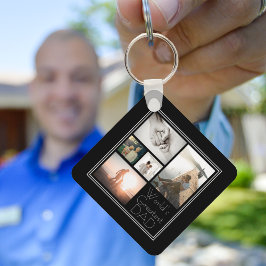 World's Underbarare Pappa Family Child 5 Photo Col Nyckelring