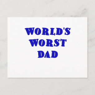 Worlds Worst Pappa Vykort