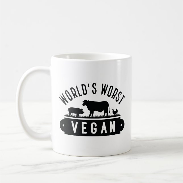 World's Worst Vegan Kaffemugg (Vänster)