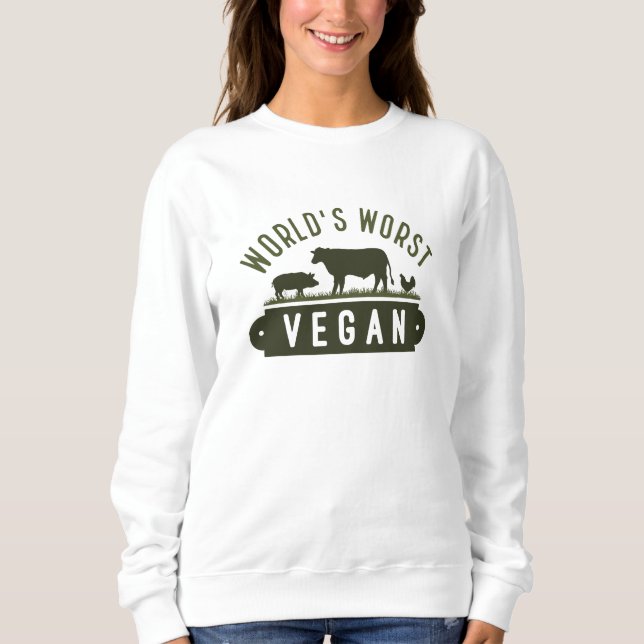 World's Worst Vegan T Shirt (Framsida)
