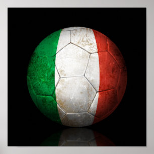 Worldsbuss i italienska Flagga Poster
