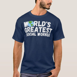 WorldSMest Social Worker-gåva T Shirt