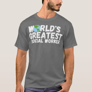 WorldSMest Social Worker-gåva T Shirt