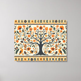 WorldWide Berömd Madhubani Art Canvastryck