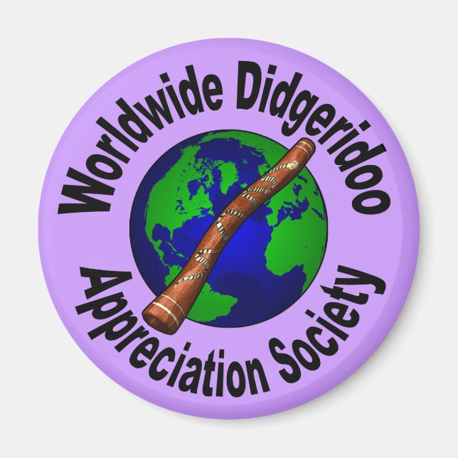 Worldwide Didgeridoo Apprecision Society Magnet (Framsidan)