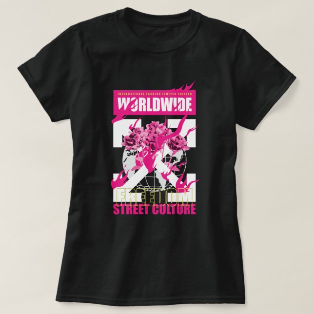 WORLDWIDE FREEDOM Street Culture T-Shirt (Design framsida)