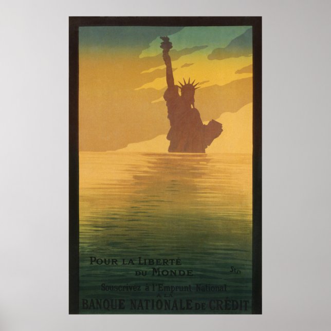 Worldwide Liberty Statue New York Advertisement Poster (Framsidan)