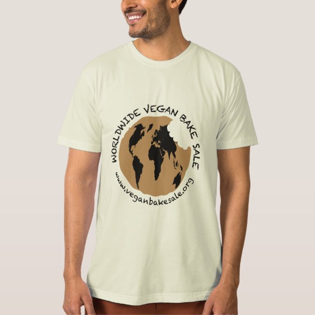 Worldwide Vegan Bake Sale shirt by Amber Ford Tröja (Framsida)