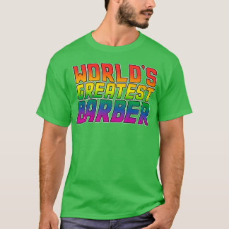 Worldx27s bästa barber Lgbt gay pride T Shirt