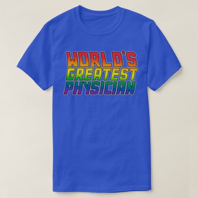 Worldx27s bästa läkare Lgbt gay pride 1 T Shirt (Design framsida)