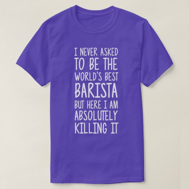 Worldx27s Best Barista 1 T Shirt (Design framsida)