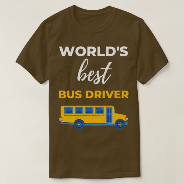 Worldx27s Best Buss Driver T Shirt (Design framsida)