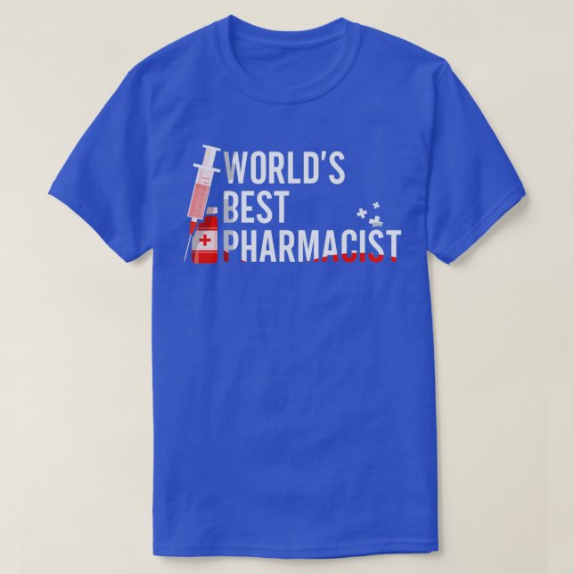 Worldx27s Best Pharmacist Job Apothecary Pharmacy T Shirt (Design framsida)