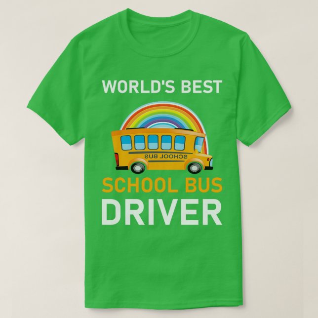 Worldx27s Best School Buss Driver 8 T Shirt (Design framsida)