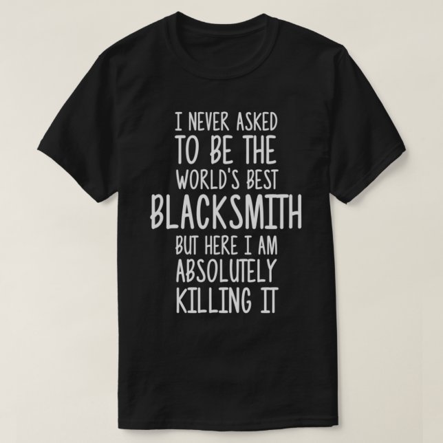 Worldx7s Best Blacksmith T Shirt (Design framsida)