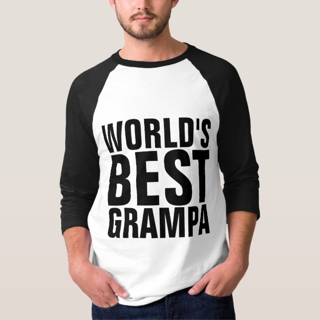 WORLLD'S BEST GRAMPA t-shirts (Framsida)