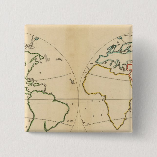 Worlp Karta med 5 zoner Knapp (Framsida)