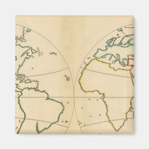 Worlp Karta med 5 zoner Magnet