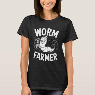 Worm Farmer Earthworm Garden Composting T Shirt
