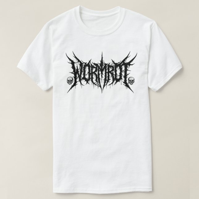 Wormrot Grindcore i Grind We Rot T Shirt (Design framsida)