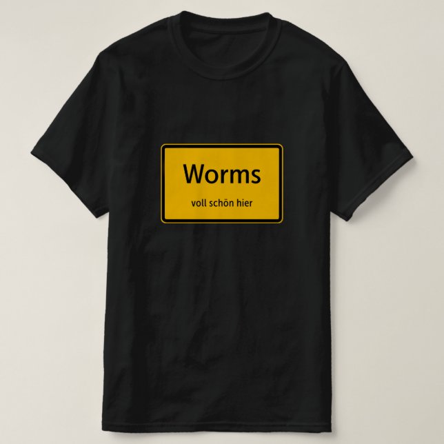 Worms Herren Männer T-Shirt Tshirt Shirt (Design framsida)