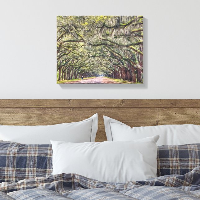 Wormsloe Savannah Canvas Wall Art 11x14 (Insitu (sovrum))