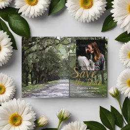 Wormsloe Venue Gröna Live Oaks Spara datum-kort Inbjudningar