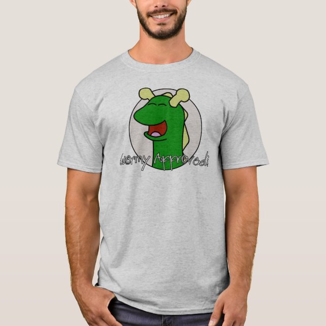 Wormy godkänt! t-shirt (Framsida)