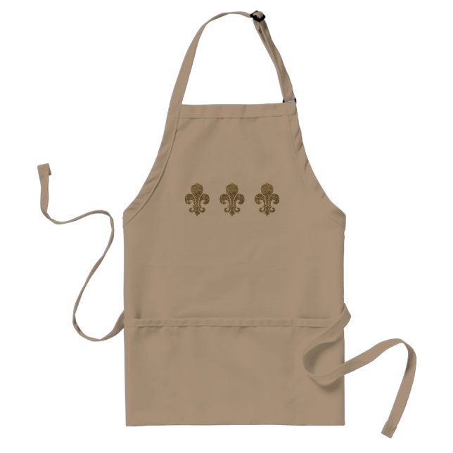 Worn Fleur De Lis Förkläde (Framsidan)