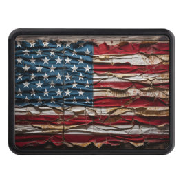 Worn och västerut Patriotic American flagga Dragkroksskydd