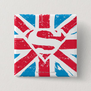 Worn S-Shield over Flagga Knapp