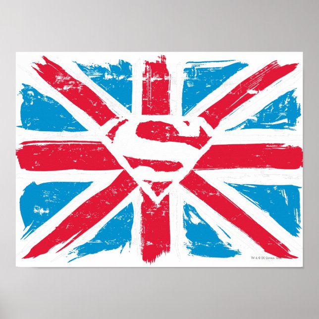 Worn S-Shield over Flagga Poster (Framsidan)