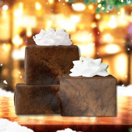 Worn Saddle Faux Leather Presentpapper