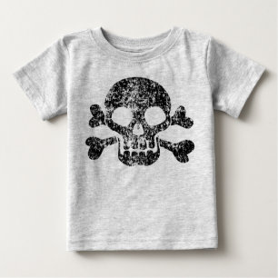 Worn Skull och Crossbone T Shirt