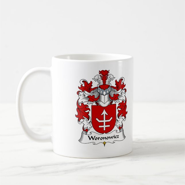 Woronowicz familjvapensköld kaffemugg (Vänster)