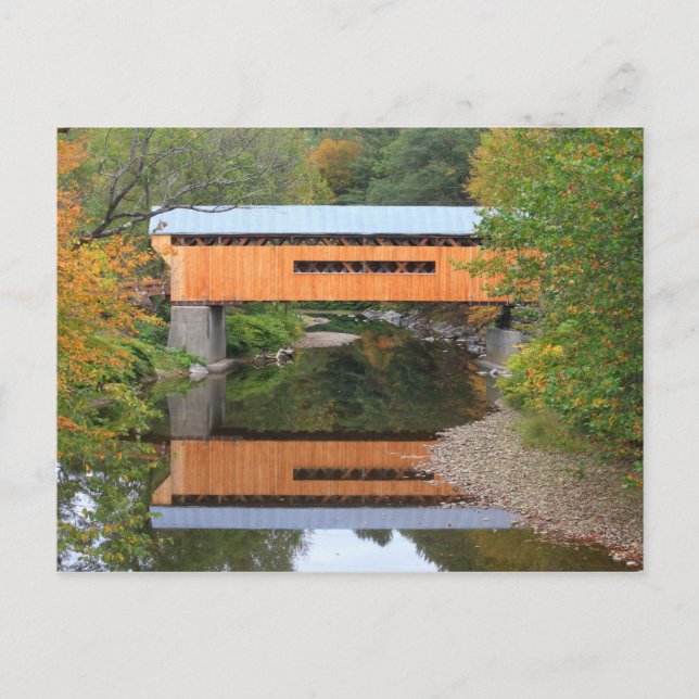 Worral Covered Bridge Vermont Vykort (Framsida)