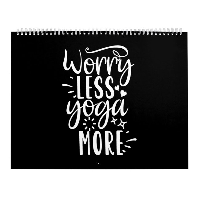 worry less yoga more kalender (Omslag)