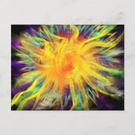 Worship Art Gul Orange Spiral 20:e Okt 17 ESSL Vykort