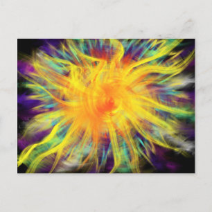 Worship Art Gul Orange Spiral 20:e Okt 17 ESSL Vykort