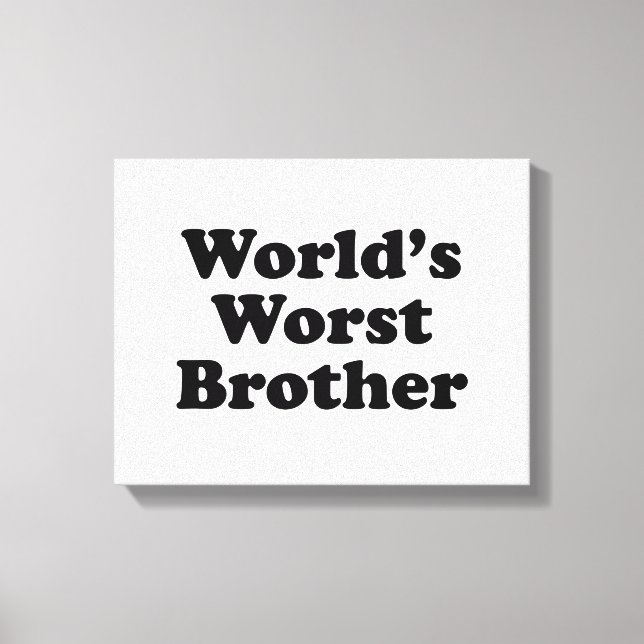 Worst Brother Canvastryck (Framsida)