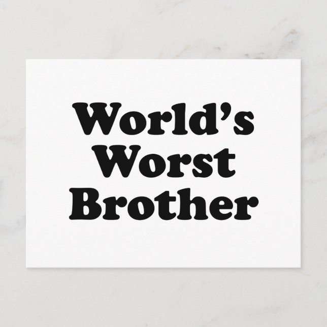 Worst Brother Vykort (Framsida)