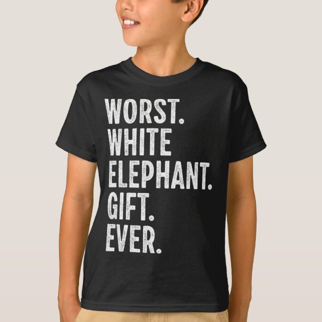 Worst White Elephant Gift Ever Men Women Funny Chr T Shirt (Framsida)