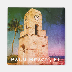 Worth Avenue Clock Torn - Handflatan Beach, FL Magnet