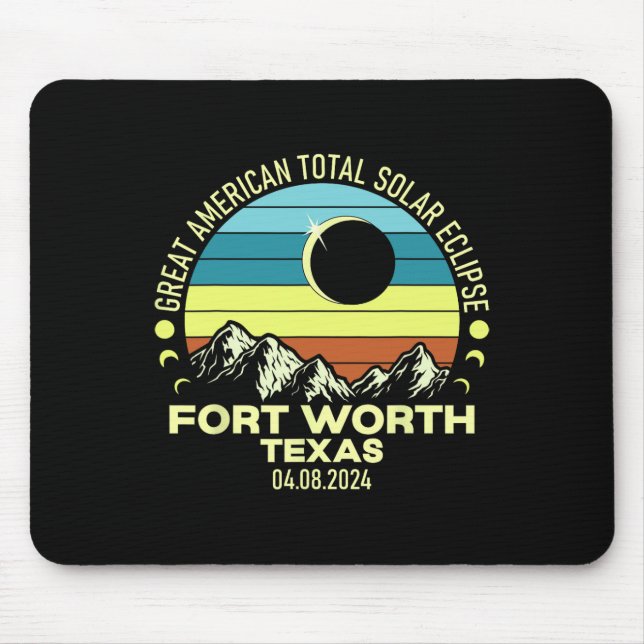 Worth Texas Total Solar Eclipse 2024 Musmatta (Framsidan)