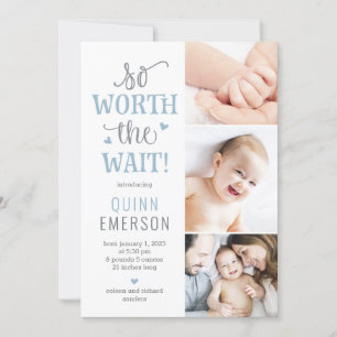 Worth Väntar på Baby födelsemärkning Julkort