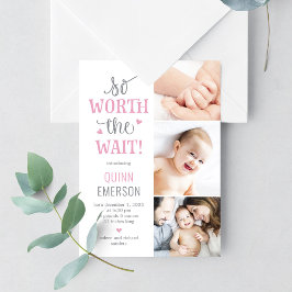 Worth Väntar på Baby födelsemärkning Julkort