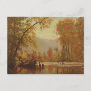 Worthington Whittredge - Hösten på Delaware Vykort