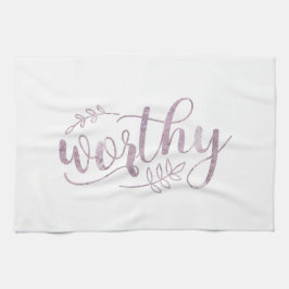 Worthy Boho Calligraphy Kökshandduk