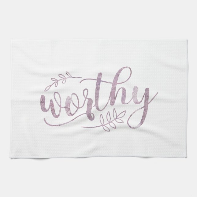 Worthy Boho Calligraphy Kökshandduk (Horisontell)