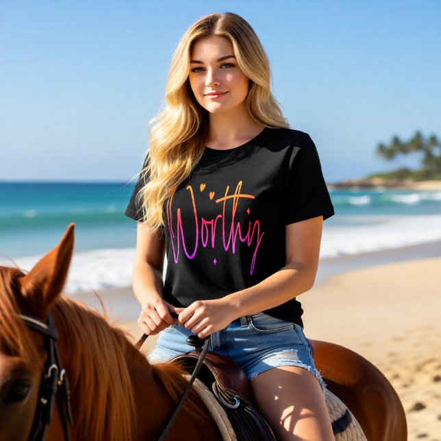 Worthy Christian Statement T Shirt (Skapare uppladdad)